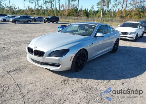 2012 BMW 650I из США, поврежденный, VIN WBALX3C54CC528772